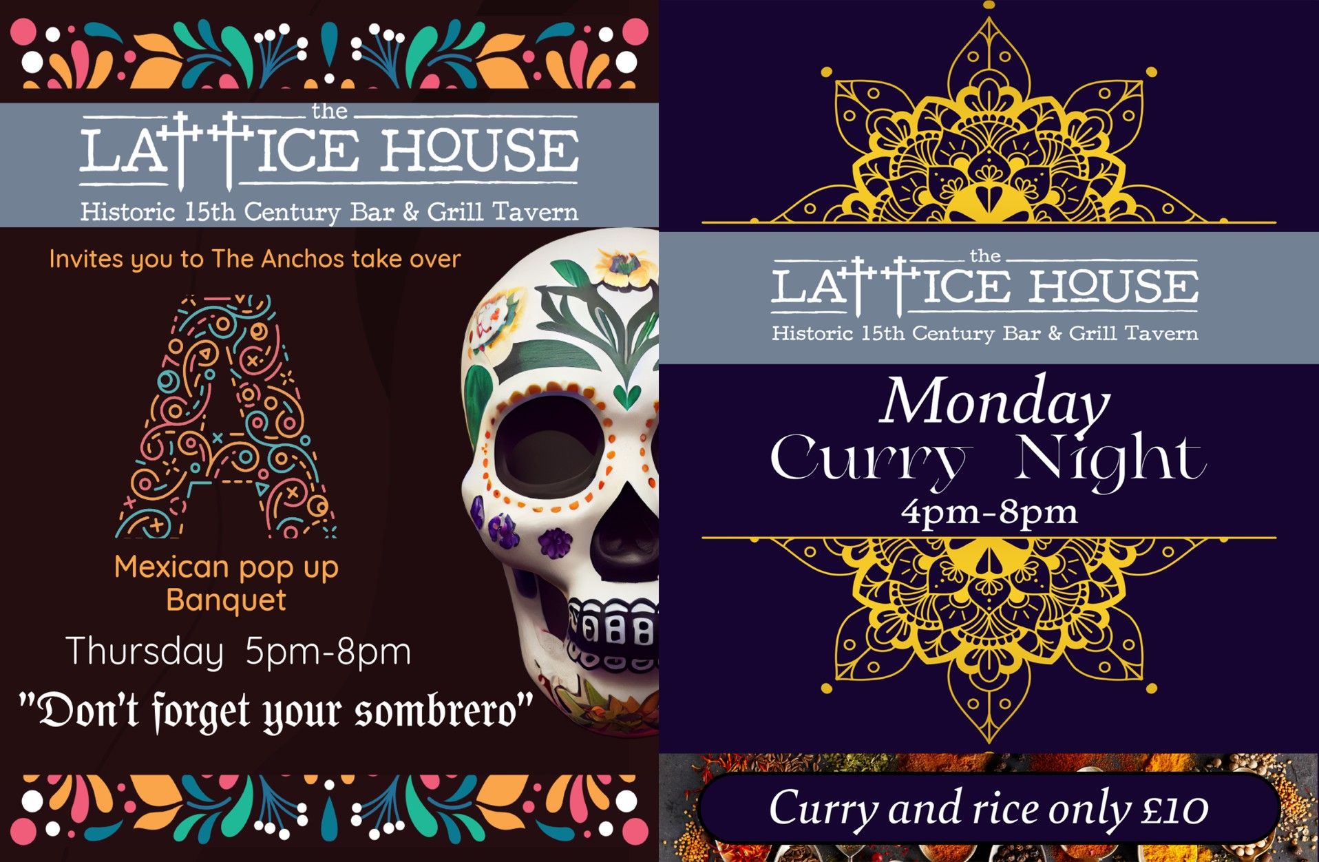 Mexican and Curry Nights Mexican and Curry Nights